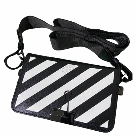Sell Off-White Mini Clip Diagonal Bag with Industrial Strap ...